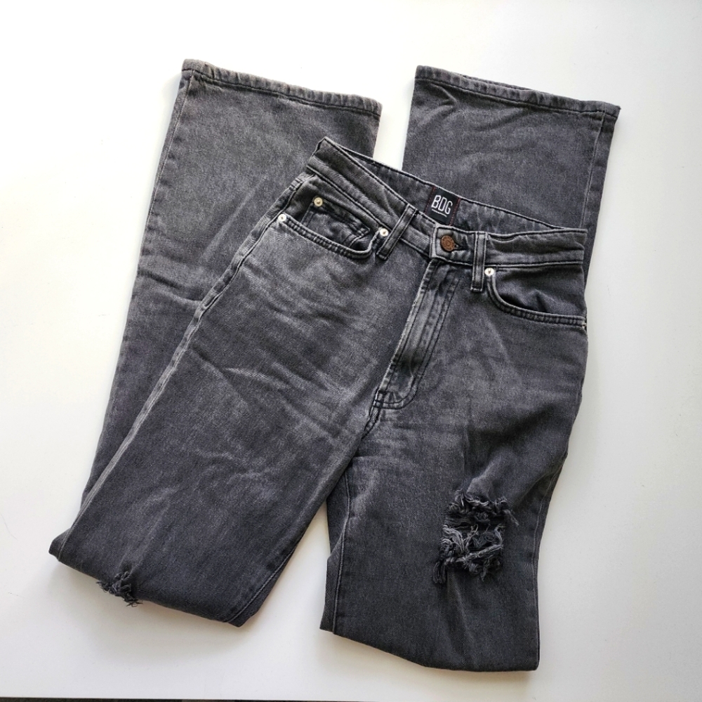 Urban Outfitters BDG Jeans Womens 24 Waist Black Distressed Stretch Highwaist